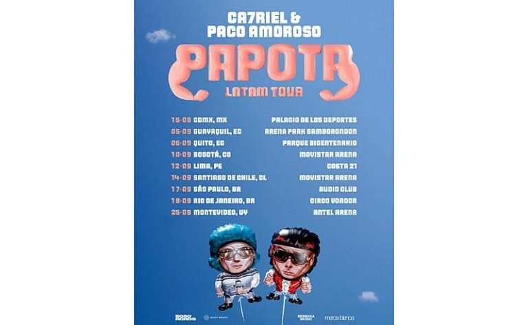 CA7RIEL & Paco Amoroso anunciam etapa latino-americana de sua turnê