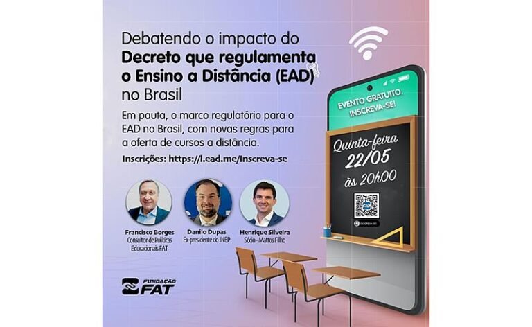 Impacto da regulamentação do EAD no Brasil é tema de webinar gratuito nesta quinta