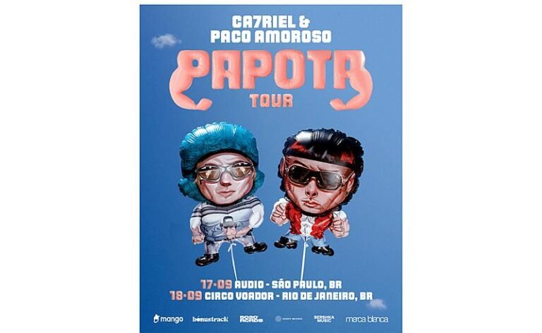 Shows de CA7RIEL & Paco Amoroso no Brasil tem vendas abertas