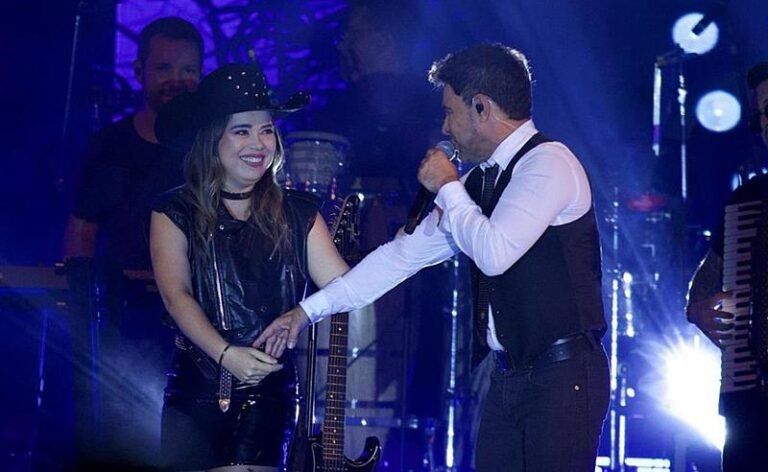Luana Magalhães brilha ao lado de Zezé Di Camargo, em noite histórica, em Goiás