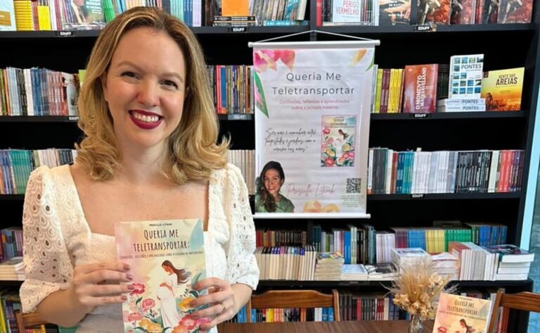 Priscilla Litwak faz lançamento duplo com foco em maternidade, acolhimento e criatividade na Bienal do Livro