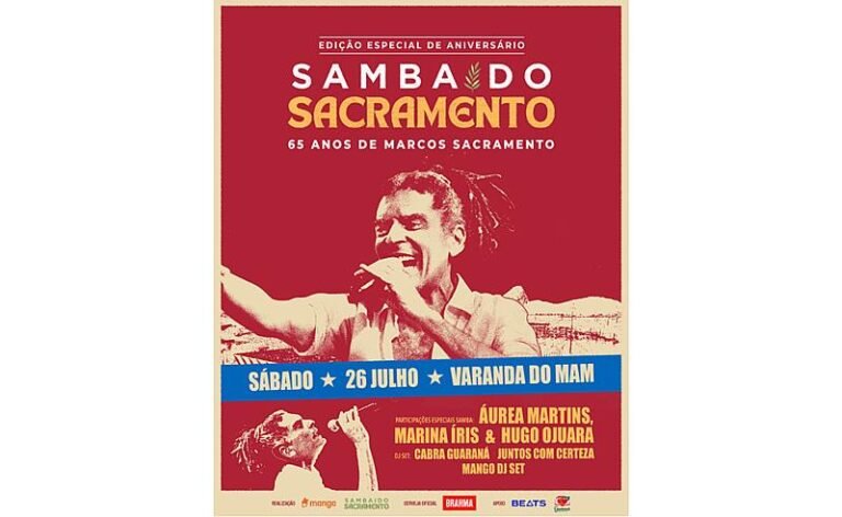 Samba do Sacramento fará edição especial de aniversário com convidados na Varanda do MAM