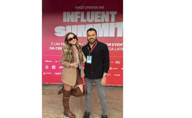 RP Elir Andrade e influenciadora Duda Lacerda brilham no segundo dia do Influent Summit e ganham destaque na cena paulista