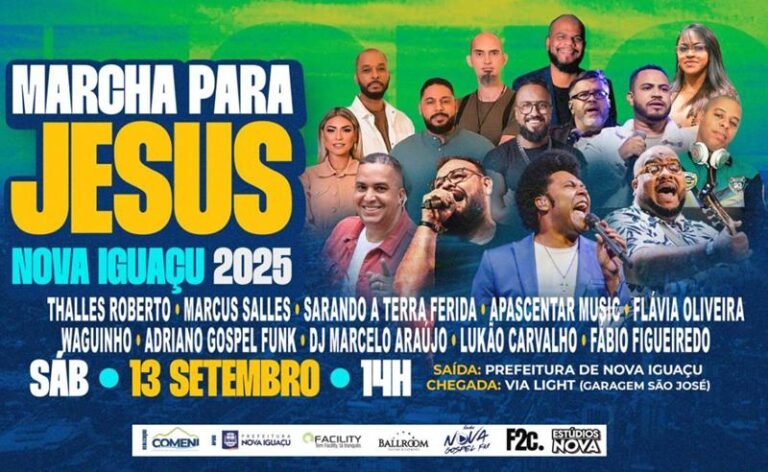 Nova Iguaçu recebe a primeira edição da Marcha Para Jesus