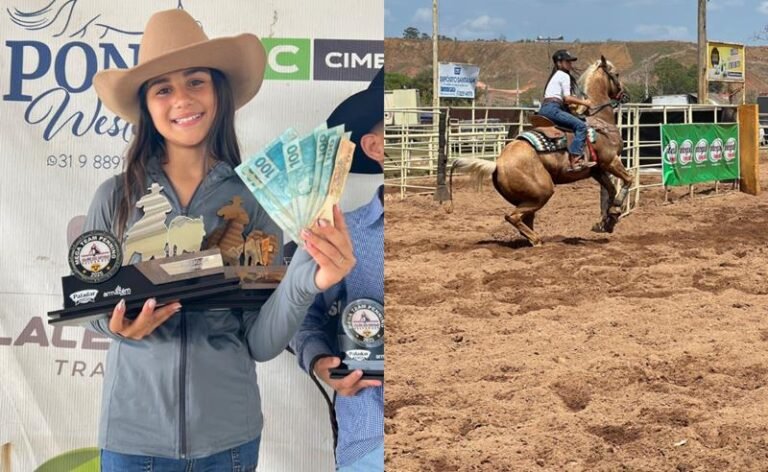 Júlia Neri brilha na maior prova de Team Penning de Minas Gerais e leva troféus para Ouro Branco