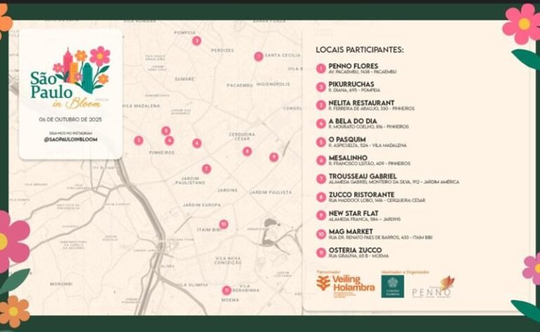 São Paulo in Bloom vai transformar a cidade em um jardim a céu aberto