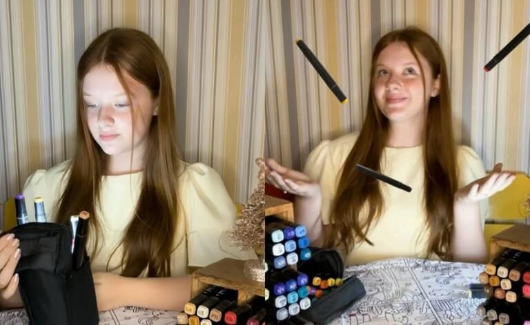 Influencer Luiza Zimerman solta a imaginação com a divertida toalha de colorir Decorelli