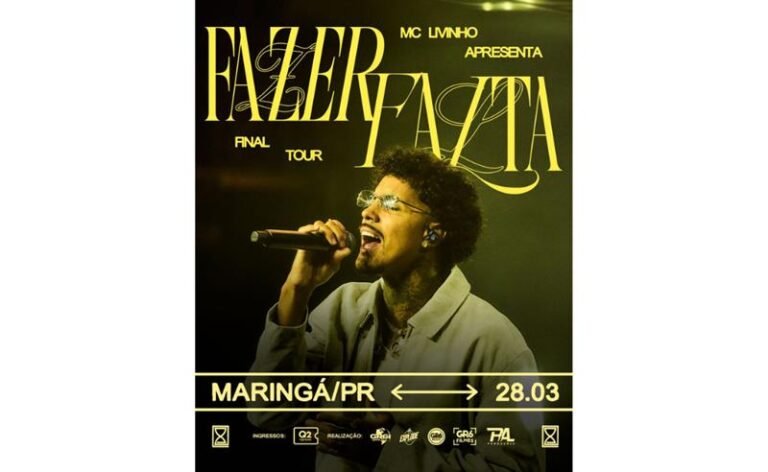 MC Livinho inicia em Maringá a turnê de despedida “Fazer Falta”