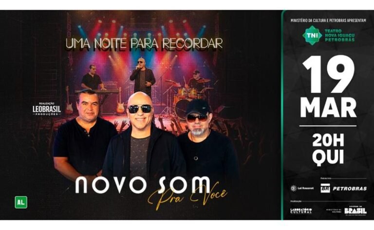 Alex Gonzaga celebra aniversário com show do Novo Som no Teatro Nova Iguaçu