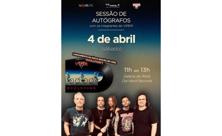 VIPER lança vinil de “Evolution” em evento especial na Galeria Do Rock