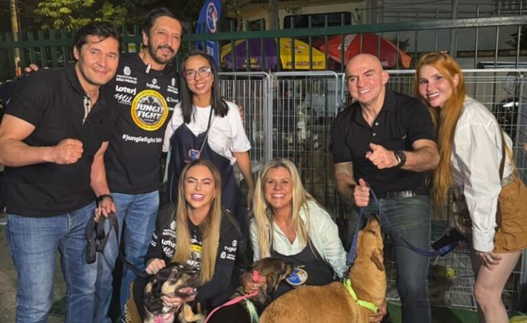 Regina Nunes lidera iniciativa solidária no Jungle Fight e mobiliza doações para causa animal em São Paulo